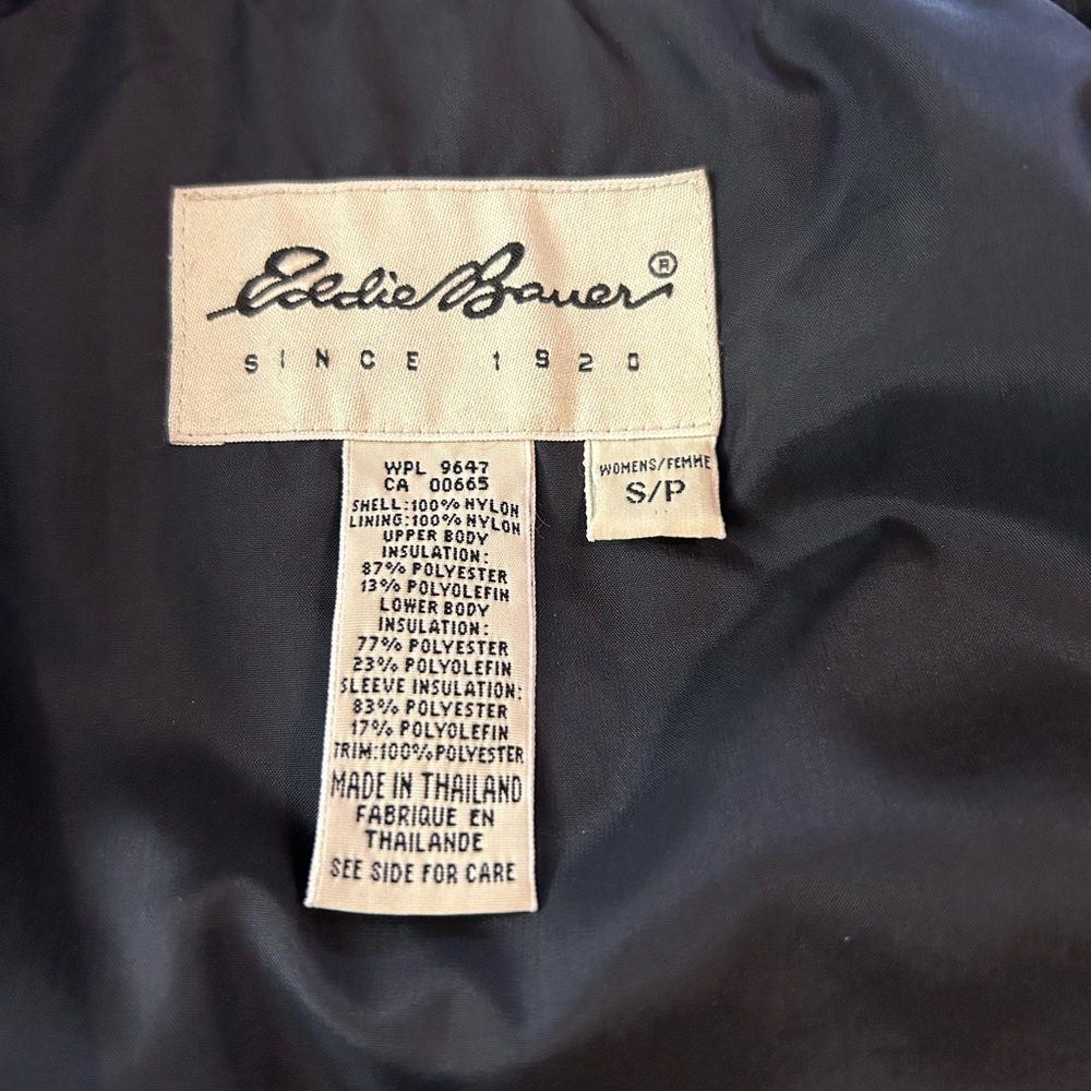 EDDIE BAUER Women’s Purple Puffer Jacket Coat Ski Snowboard Thinsulate‎ S - Picture 3 of 9